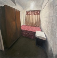el, pencil on canvas, 105 x 105 cm