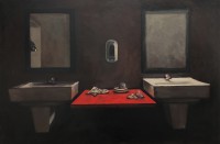 l, tissue on canvas, 99 x 148.5 cm