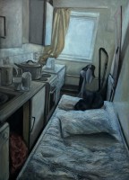 , pencil on canvas, 135 x 100 cm