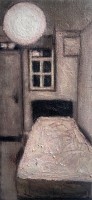 astel, pencil on canvas, 26 x 12 cm