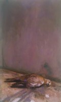 oil & oil pastel on canvas, 76 x 46
