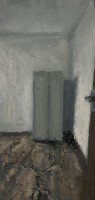 el, pencil on canvas, 26 x 12 cm